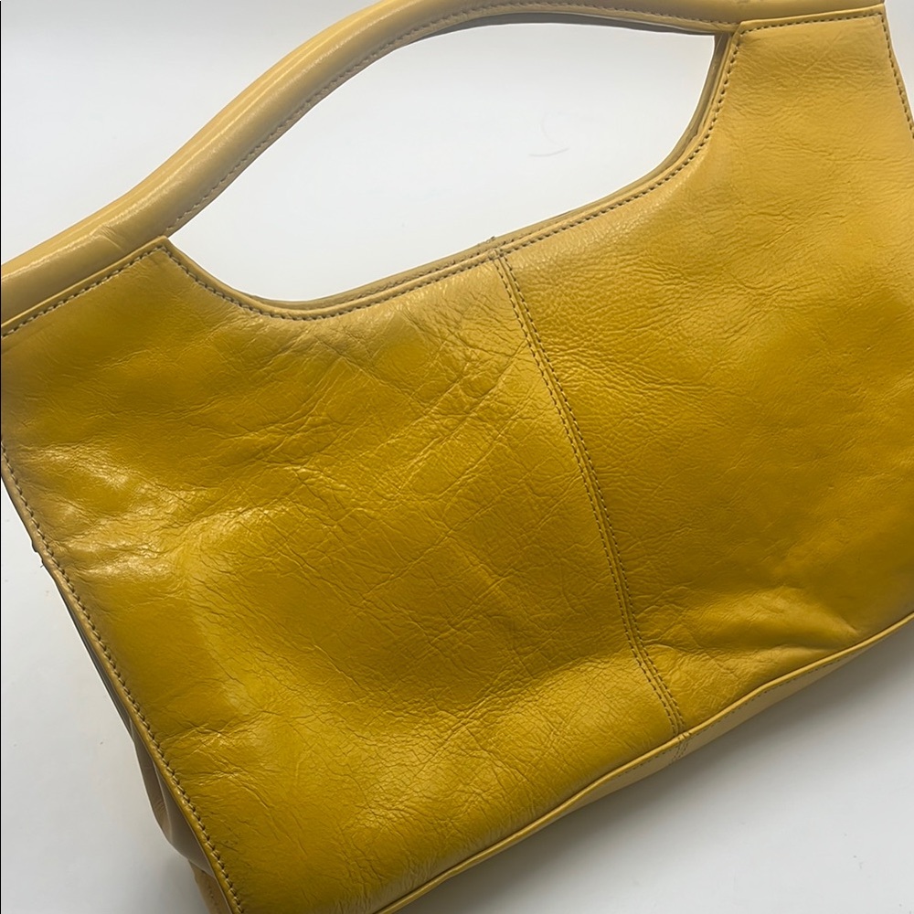 Yellow Leather Hobo Women's Bag